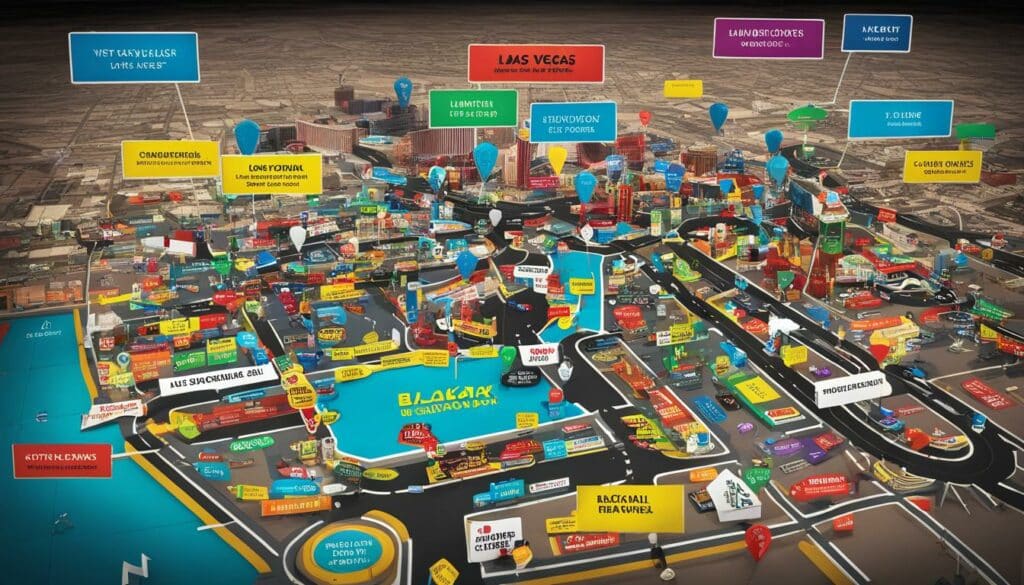 Las Vegas blackjack strategy card for sale map